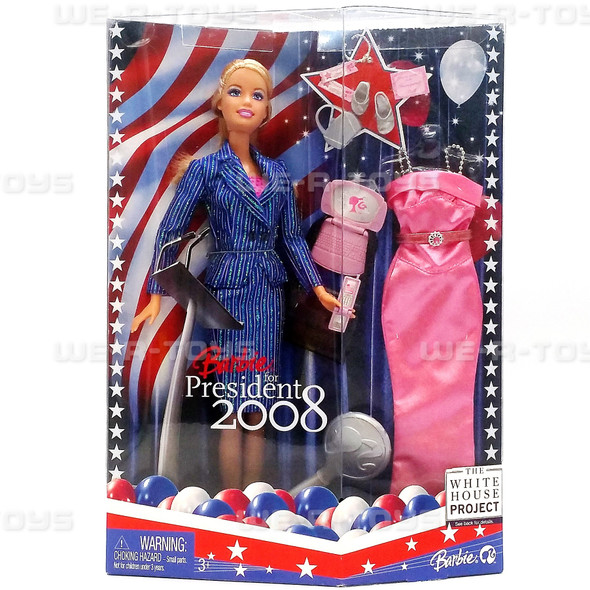 Barbie for President 2008 The White House Project Doll Mattel M6093