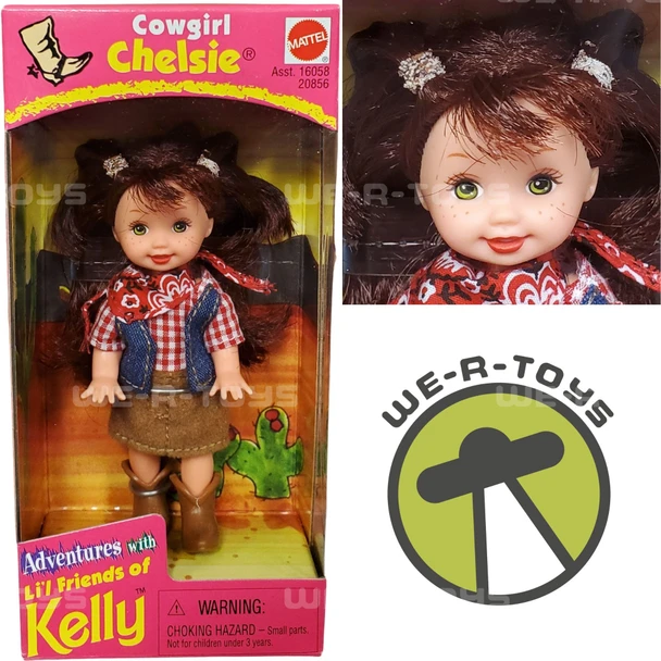 Barbie Adventures with Li'l Friends of Kelly Cowgirl Chelsie Doll Mattel 1998
