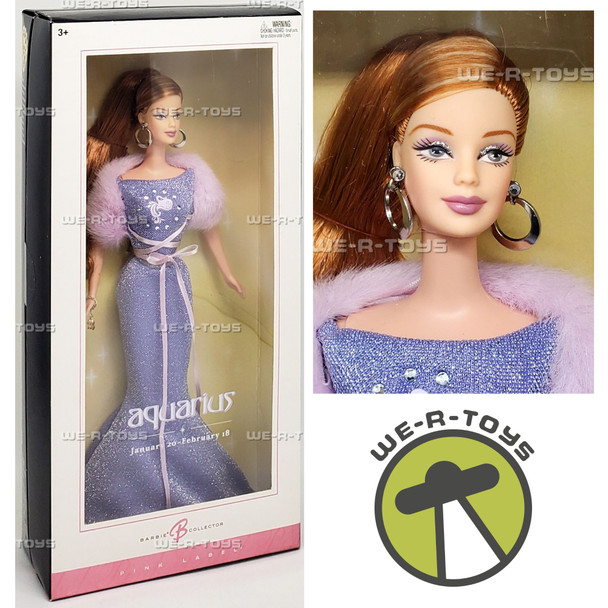 Aquarius Barbie Doll Pink Label Barbie Collector 2004 Mattel C6238 NEW