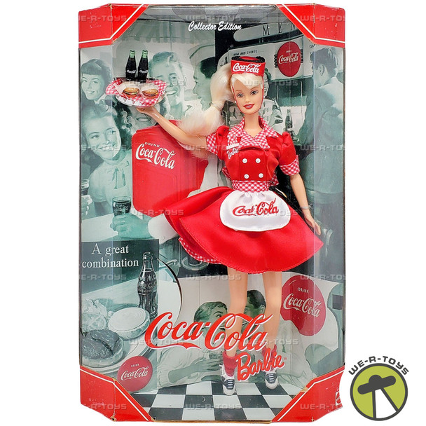 Coca Cola Waitress Barbie Doll 1998 Mattel 22831