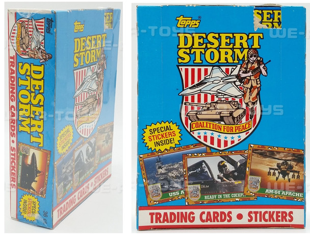 Topps 1991 Desert Storm Trading Cards Stickers Coalition For Peace 36 Ct NEW