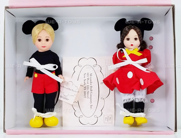 Madame Alexander Mickey Mouse and Minnie Mouse 8 inch Doll Set No. 31641 NEW