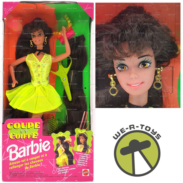 Barbie Coup et Coiffe Hairstyle French Edition Doll Mattel #12643 Brunette