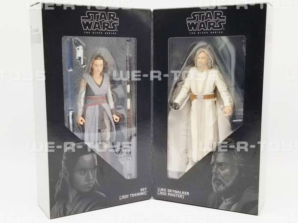 Star Wars the Black Series Rey Jedi Training Luke Jedi Master Action Figures NEW