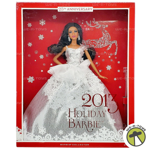 25th Anniversary 2013 Holiday Barbie African American Doll Mattel X8272