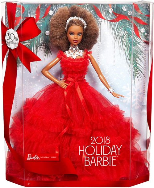 2018 Holiday Barbie Doll African American
