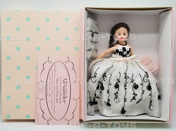 Madame Alexander Black and White Ball Doll No. 38735 NEW