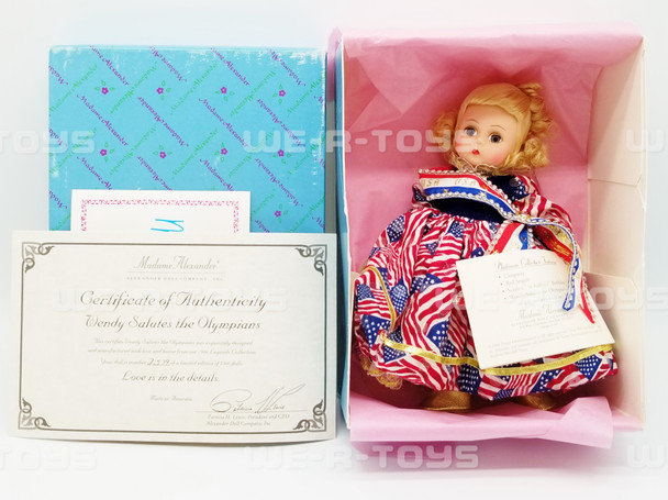 Madame Alexander Wendy Salutes the Olympians Doll No. 86005 NEW