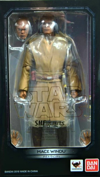 Star Wars S H Figuarts Mace Windu Action Figure 2016 Bandai