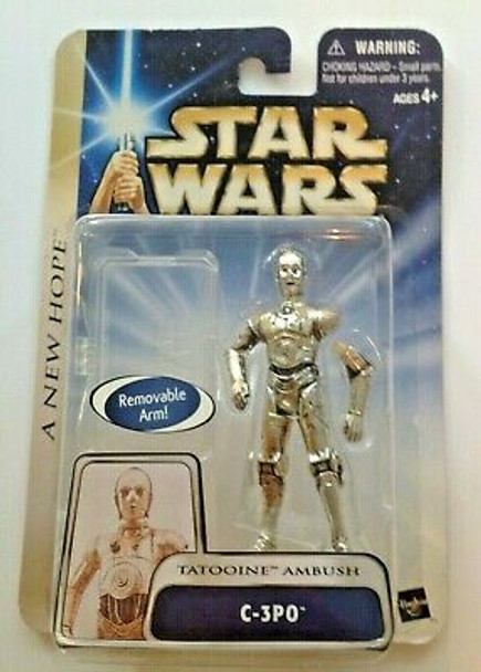 Star Wars A New Hope '03 #21 C-3PO 3.75" Action Figure Tatooine Ambush