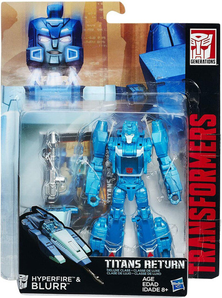 Transformers Generations Titans Return Hyperfire and Blurr Deluxe Class Figures