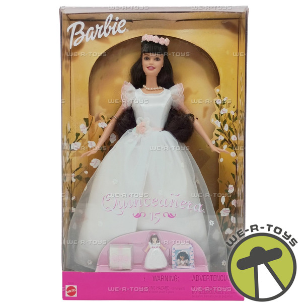 Barbie Quinceanera 15 Doll In White Gown 2000 Mattel #50286 New