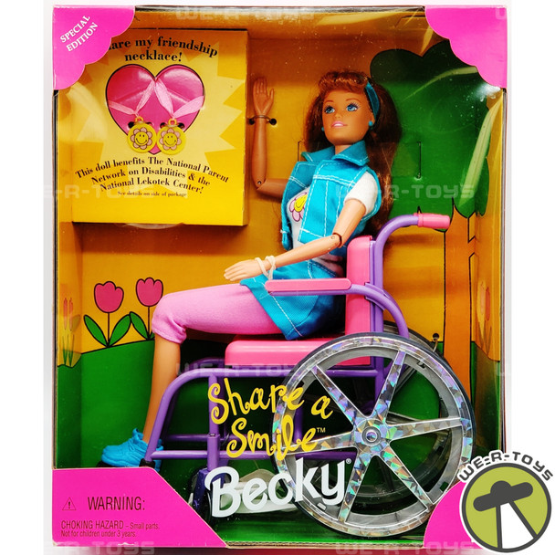 Barbie Share a Smile Becky Doll Special Edition 1996 Mattel 15761 NEW