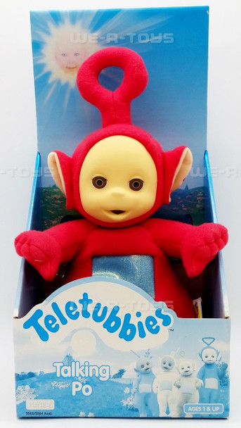 Playskool Teletubbies Talking Po 13 Plush Toy Red 1998 Playskool No 5565 NEW
