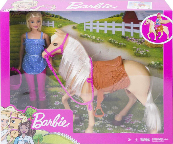 Barbie Doll and Horse Gift Set You Can Be Anything Series 2018 Mattel #FXH13