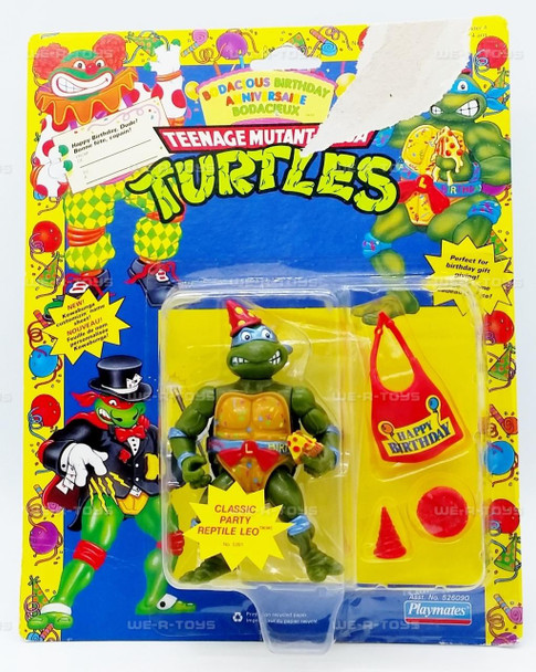 TMNT Bodacious Birthday Classic Party Reptile Leo 5 Figure No 5261 1992 NRFP