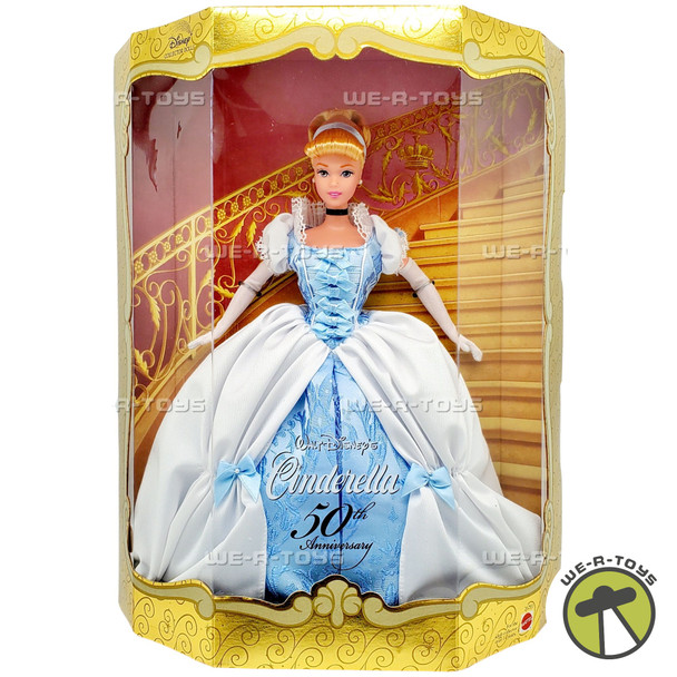 Walt Disney's Cinderella 50th Anniversary Collector Doll 1999 Mattel 26291