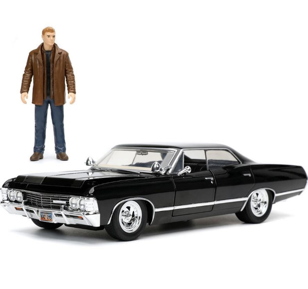 Supernatural Dean Winchester 1967 Impala SS Sport Sedan Vehicle with Figure