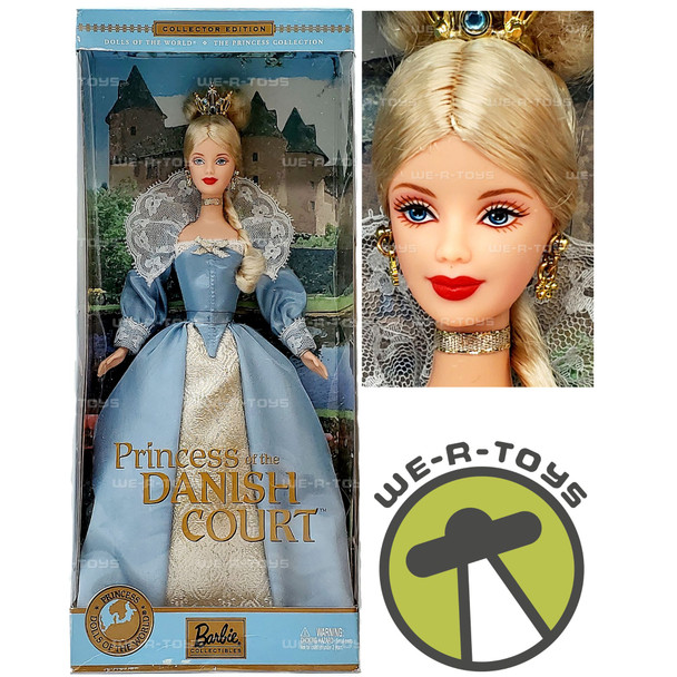 Dolls of the World Princess of the Danish Court Barbie Doll 2002 Mattel 56216