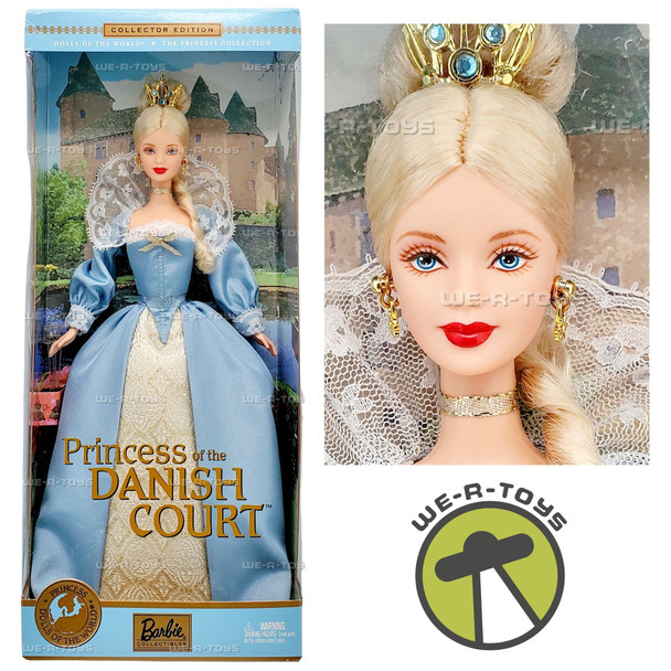 Dolls of the World Princess of the Danish Court Barbie Doll 2002 Mattel 56216