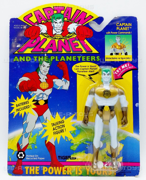 Captain Planet and the Planeteers Captain Planet with Power Commands Figure NRFP
