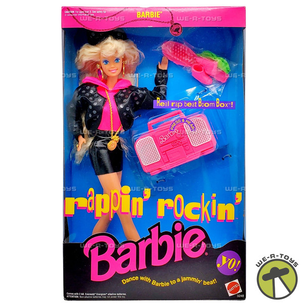 Rappin' Rockin' Barbie Doll 1991 Mattel 3248