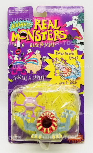 Aaahh Real Monsters Sproink and Groink Launching Action Figure Set 1995 Nick