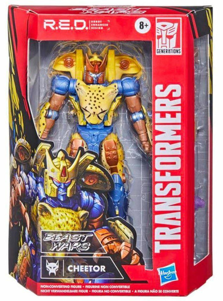 Transformers RED Robot Enhanced Design Beast Wars Cheetor Action Figure