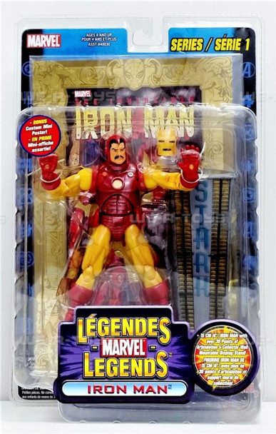 Marvel Legends Iron Man 6 Figure Series 1 Foreign Issue 40030 2002 Toy Biz NRFP