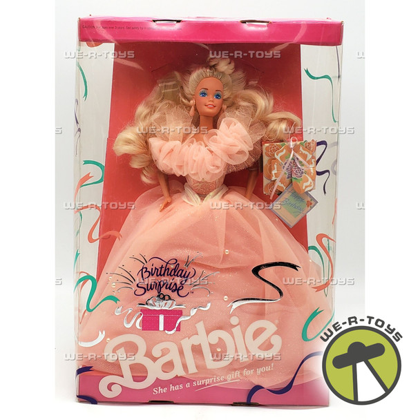 Barbie Birthday Surprise Doll She has a Surprise for You 3679 Mattel1991 NRFB