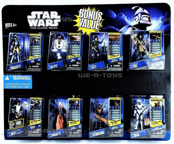 Star Wars Clone Wars Bonus Value 8 Action Figure Pack 2012 Hasbro A3417 NRFP