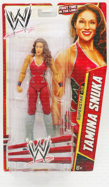 WWE Tamina Snuka Superstar #59 First Time in the Line X9826 Mattel 2013 NRFP