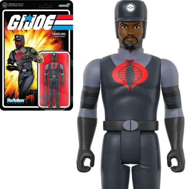 GI Joe Cobra Snakeling Factory Worker Beard Brown 3 3/4 inch ReAction Figure PREORDER - Expected Ship Date August 1, 2022