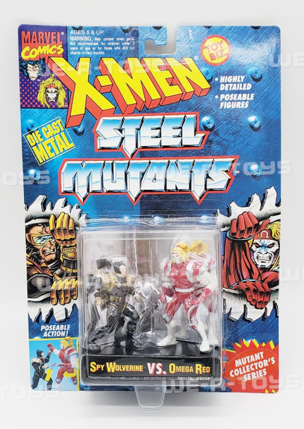 Marvel X-Men Steel Mutants Spy Wolverine /Omega Red Act Figures 1994 Toy Biz