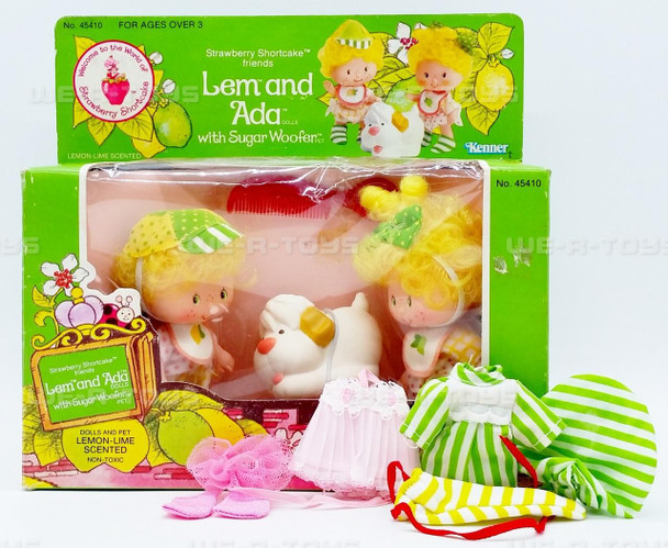 Strawberry Shortcake Lem and Ada Dolls with Sugar Woofer Pet and Extra Accessories