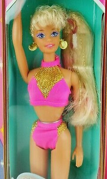 1996 Splash N Color Barbie Doll Magic Splash Mattel #16169