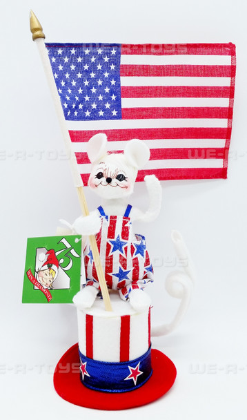 Annalee Mobilitee Dolls 5" Patriotic Mouse on Hat Wired Doll 2010 NEW