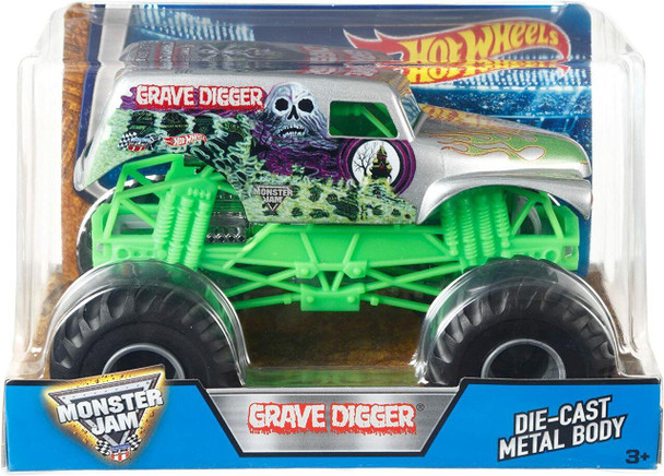 Hot Wheels Monster Jam Grave Digger 124 Diecast Body Toy Truck 2016 Mattel