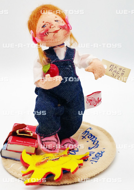 Annalee Mobilitee Dolls 1992-1993 Back to School Logo Kid 7" Wired Doll No 9651