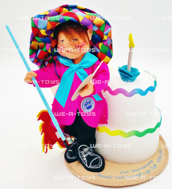 Annalee Mobilitee Dolls 1998-1999 Anniversary Artist Logo 7" Wired Doll 966499