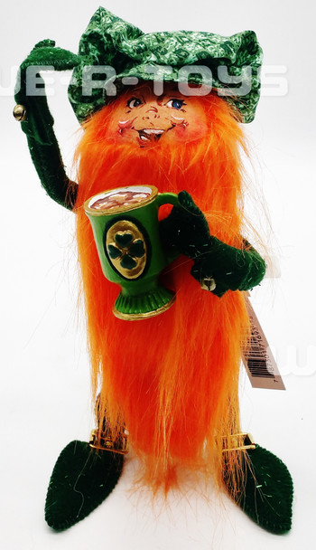 Annalee Mobilitee 2007 Toast to the Irish Leprechaun 10" Wired Doll 169307 MINT