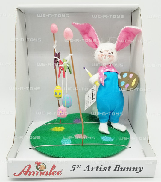 Annalee Mobilitee Dolls 5" Artist Bunny Wired Doll 2011 Easter No. 200811 NEW