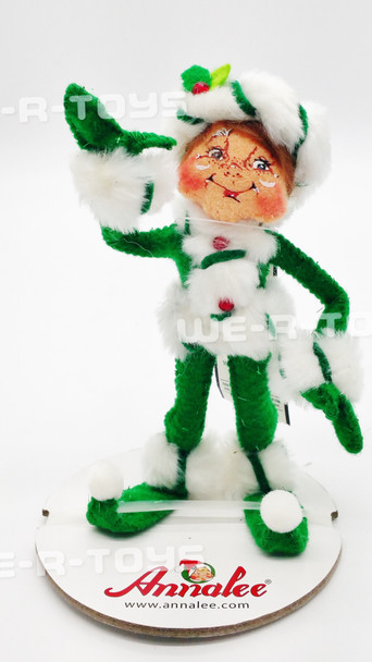 Annalee Mobilitee 2008 Green Peppermint Twist Elf 5" Wired Doll No 500408 MINT