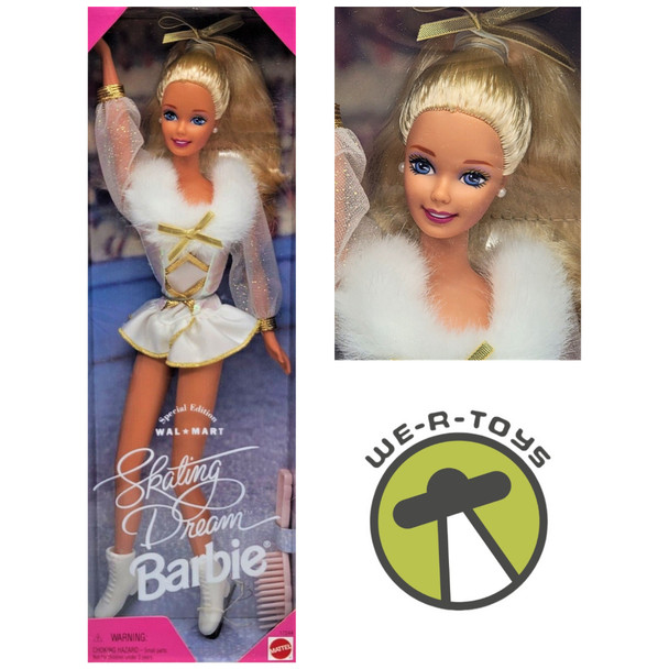 Skating Dream Barbie Doll Wal-Mart Special Edition 1996 Mattel No. 17244 NEW