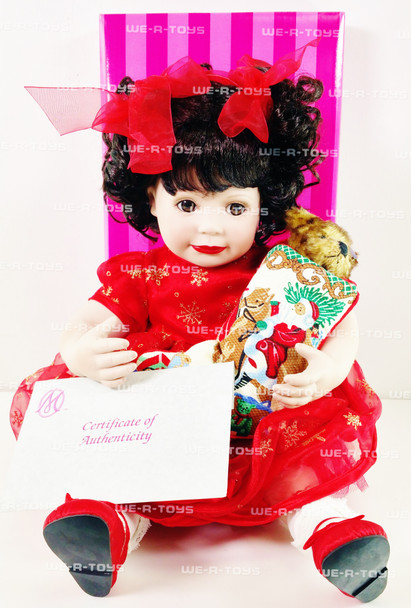 Marie Osmond Fine Collectibles Baby Annette Holiday Porcelain Doll C09240 USED