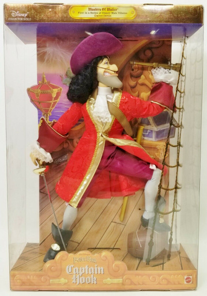 Peter Pan's Captain Hook Masters of Malice Limited Edition Disney Collector Doll