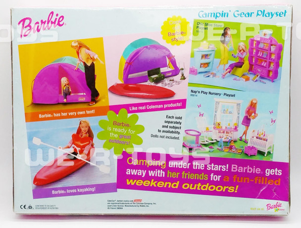 barbie coleman camping set