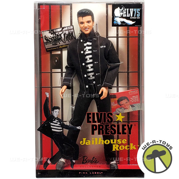 Barbie Collector Elvis Presley Jailhouse Rock Doll Pink Label 2009 Mattel R4156