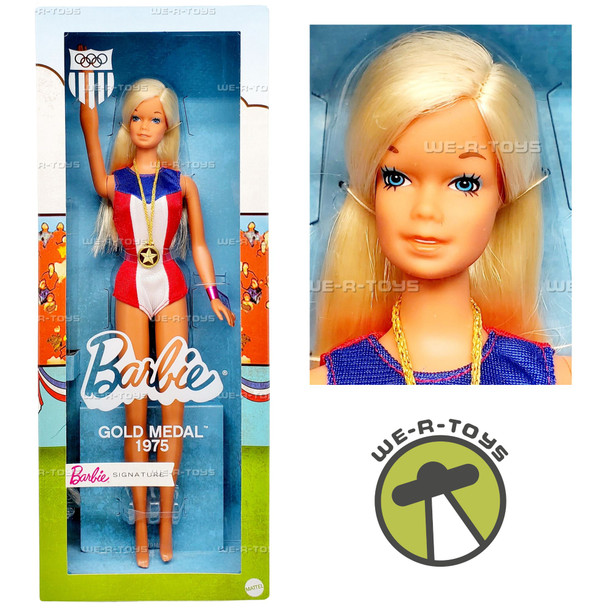1975 Gold Medal Barbie Doll Reproduction Barbie Signature Series 2019 Mattel