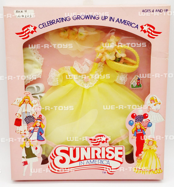 Sunrise in America Fashion Flower Girl Outfit 8" Doll Gatabox 1982 NRFB